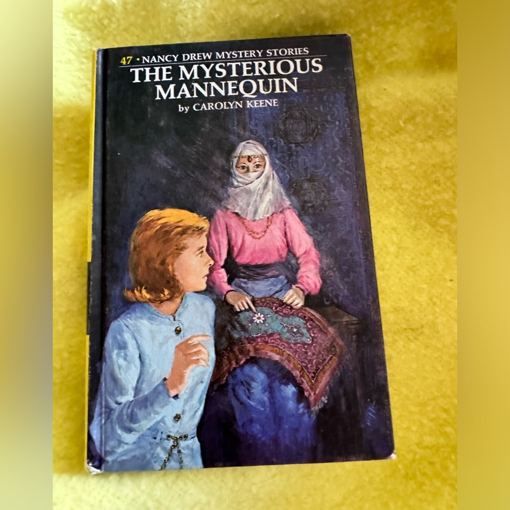 Vintage Hardcover Book “ The Clue in the Old Stagecoach “ yellow Nancy Drew